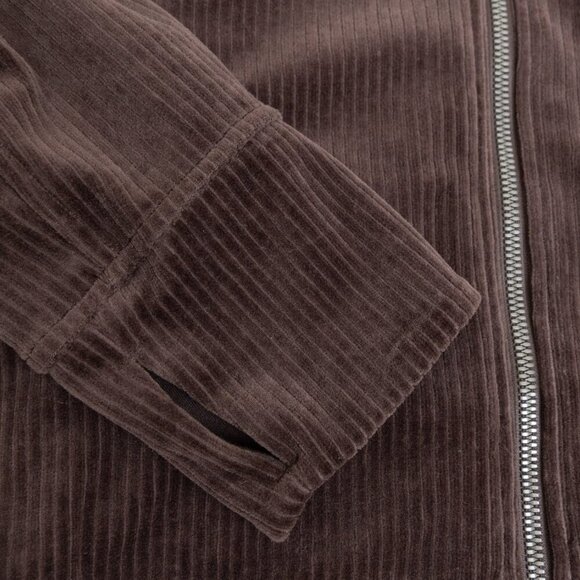 Lululemon Scuba Track Jacket Velvet Cord Espresso Brown W3HN5S Size 12 - Picture 9 of 16